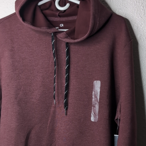 Maroon Hoodie with Drawstring - Picture 3 of 5